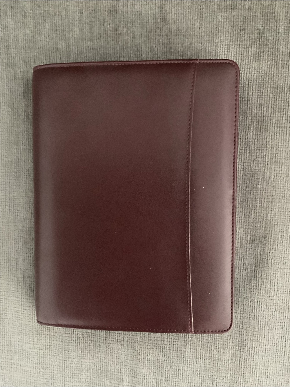 Premium Burgundy Leather Portfolio Folio (NWOT)